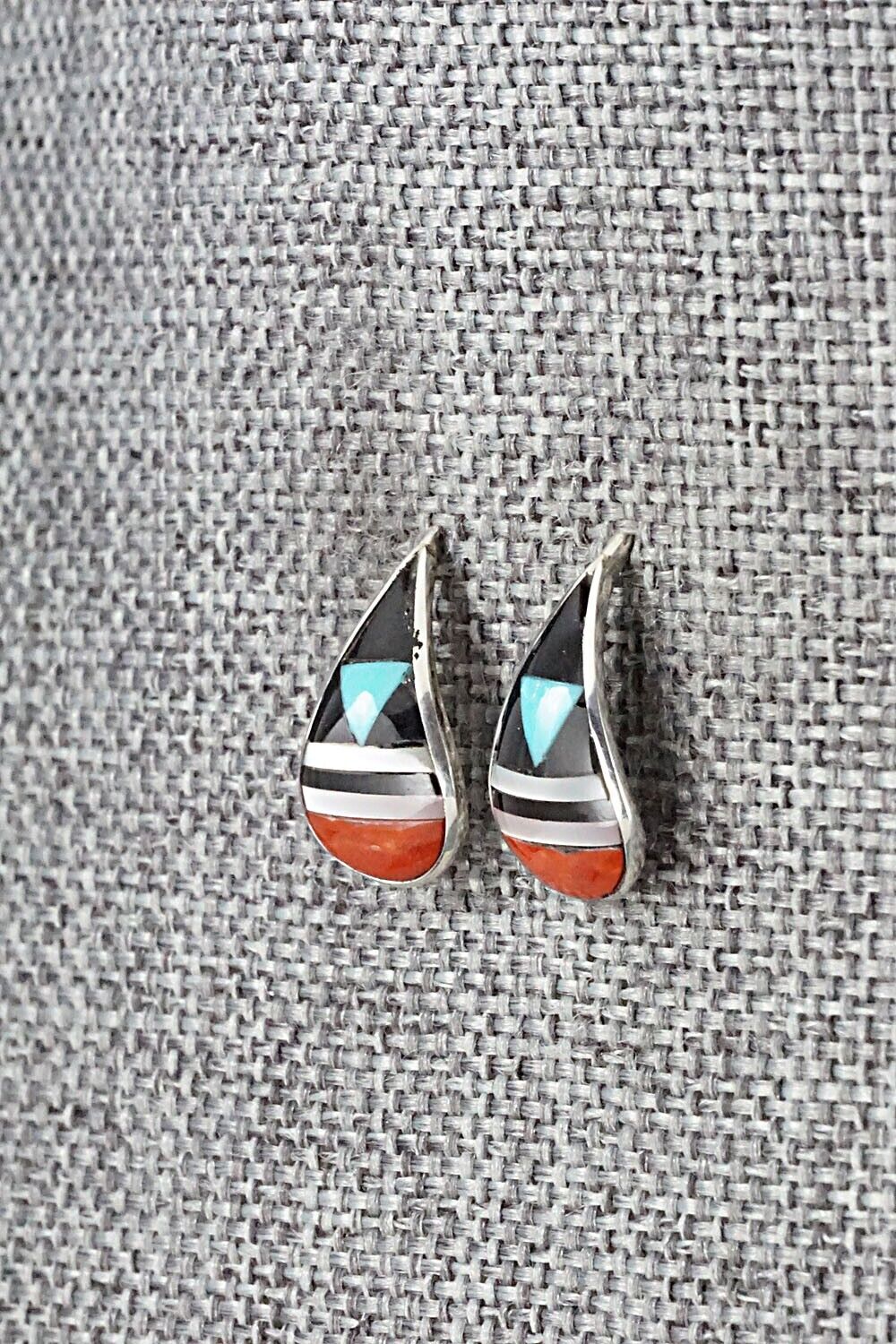 Multi Stone & Sterling Silver Earrings - Bernadette Boone