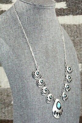 Turquoise & Sterling Silver Necklace - Leta Parker