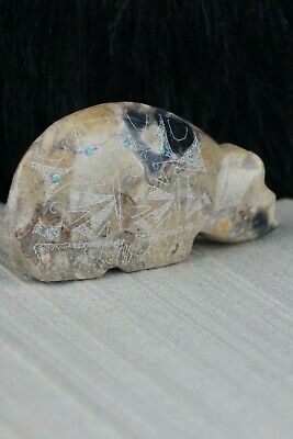 Bear Zuni Fetish Carving - Gerald Peina - High Lonesome Trading