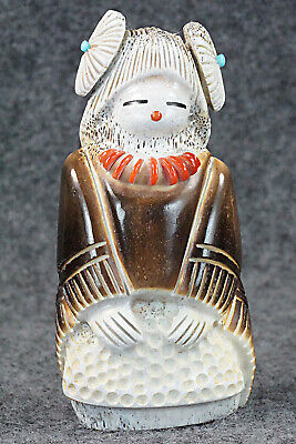 Corn Maiden Zuni Fetish Carving - Claudia Peina