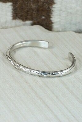 Navajo Sterling Silver Bracelet - Elaine Tahe