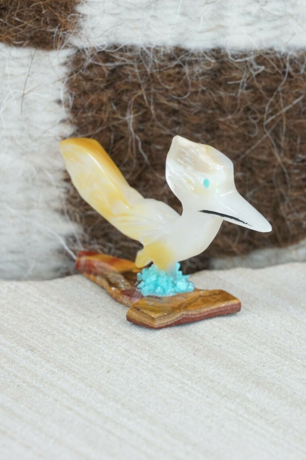 Road Runner Zuni Fetish Carving - Gloria Chattin