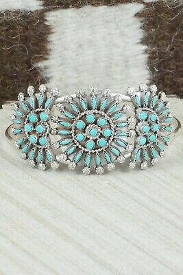 Turquoise & Sterling Silver Bracelet - Merlinda Chavez