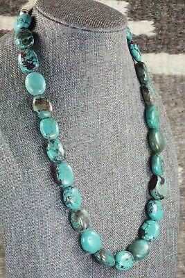 Turquoise & Sterling Silver Necklace - Navajo