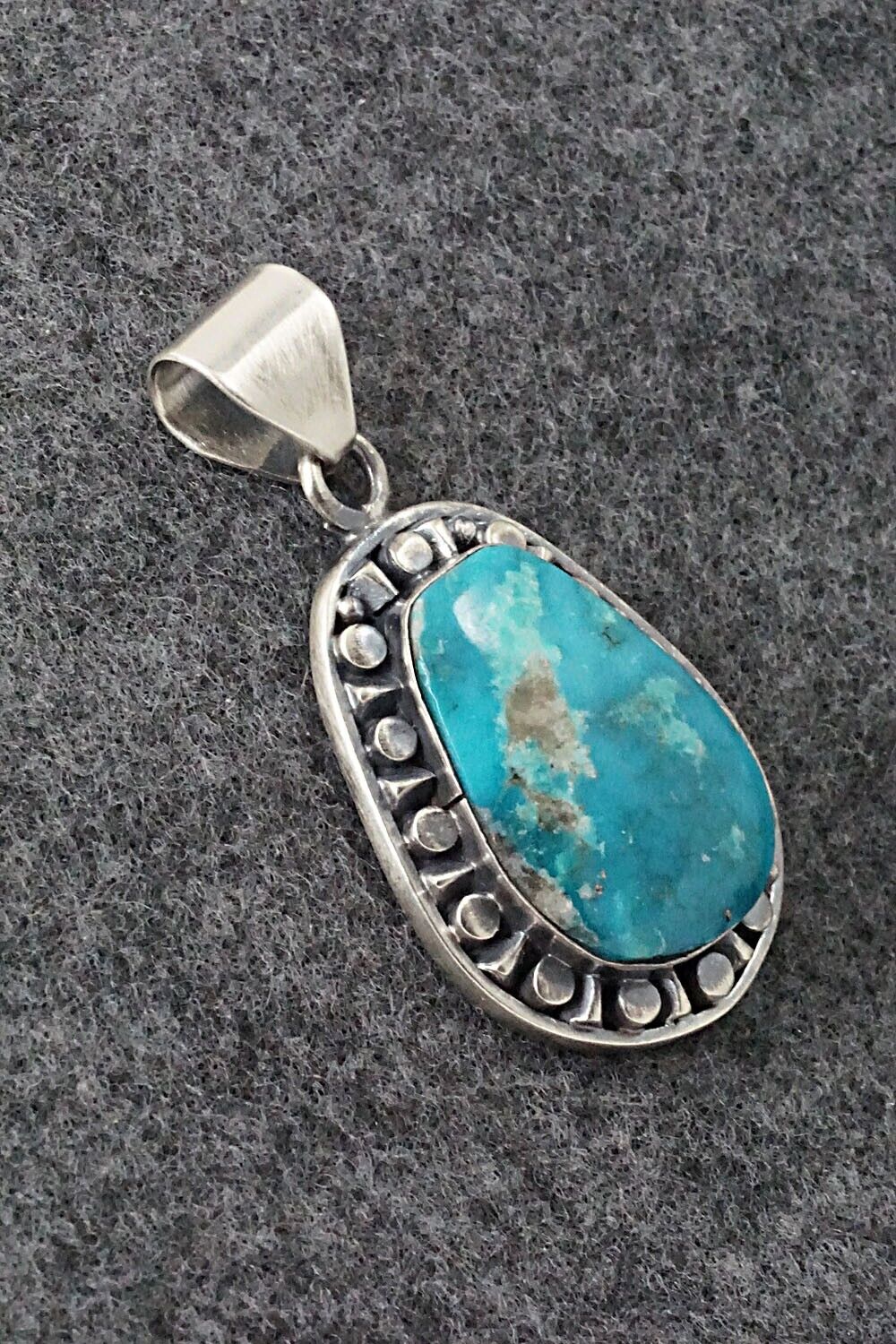 Turquoise and Sterling Silver Pendant - Sharon McCarthy