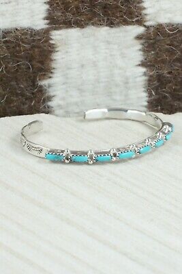 Turquoise & Sterling Silver Bracelet - Murray Hannaweeka
