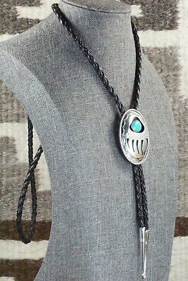 Turquoise & Sterling Silver Bolo Tie - Wilbert Muskett Sr.