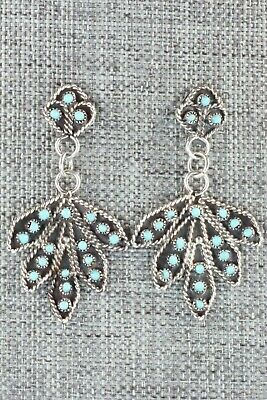 Turquoise & Sterling Silver Earrings - Georgiann Chavez