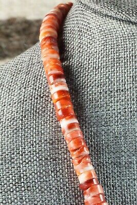Spiny Oyster & Turquoise Necklace - Lupe Lovato