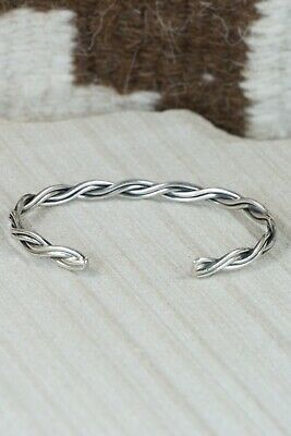 Navajo Sterling Silver Bracelet - Elaine Tahe
