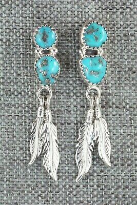 Turquoise & Sterling Silver Earrings - Annie Spencer