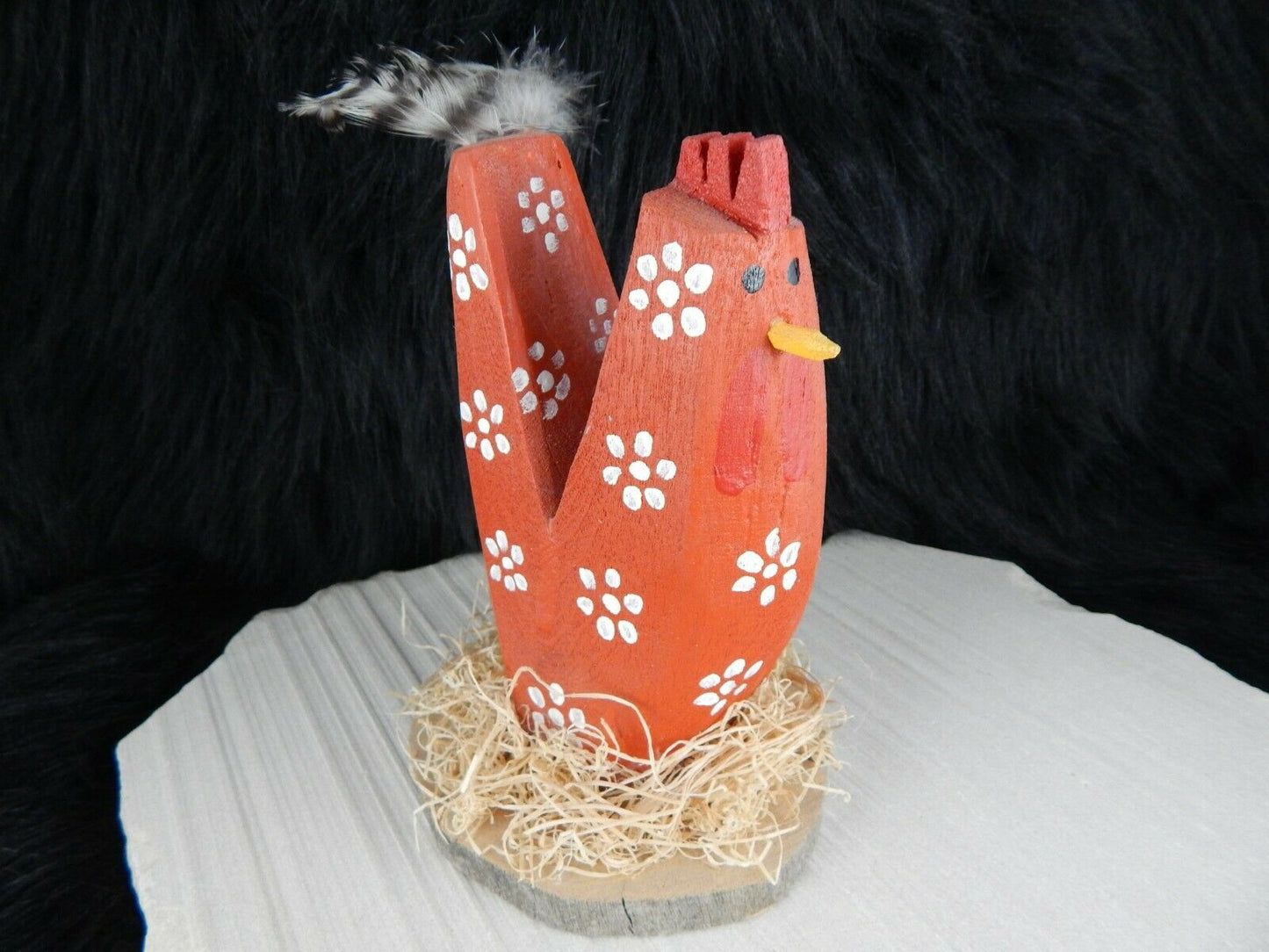 Navajo Nesting Chicken Folk Art - I.S. Yaz - Native American - High Lonesome Trading