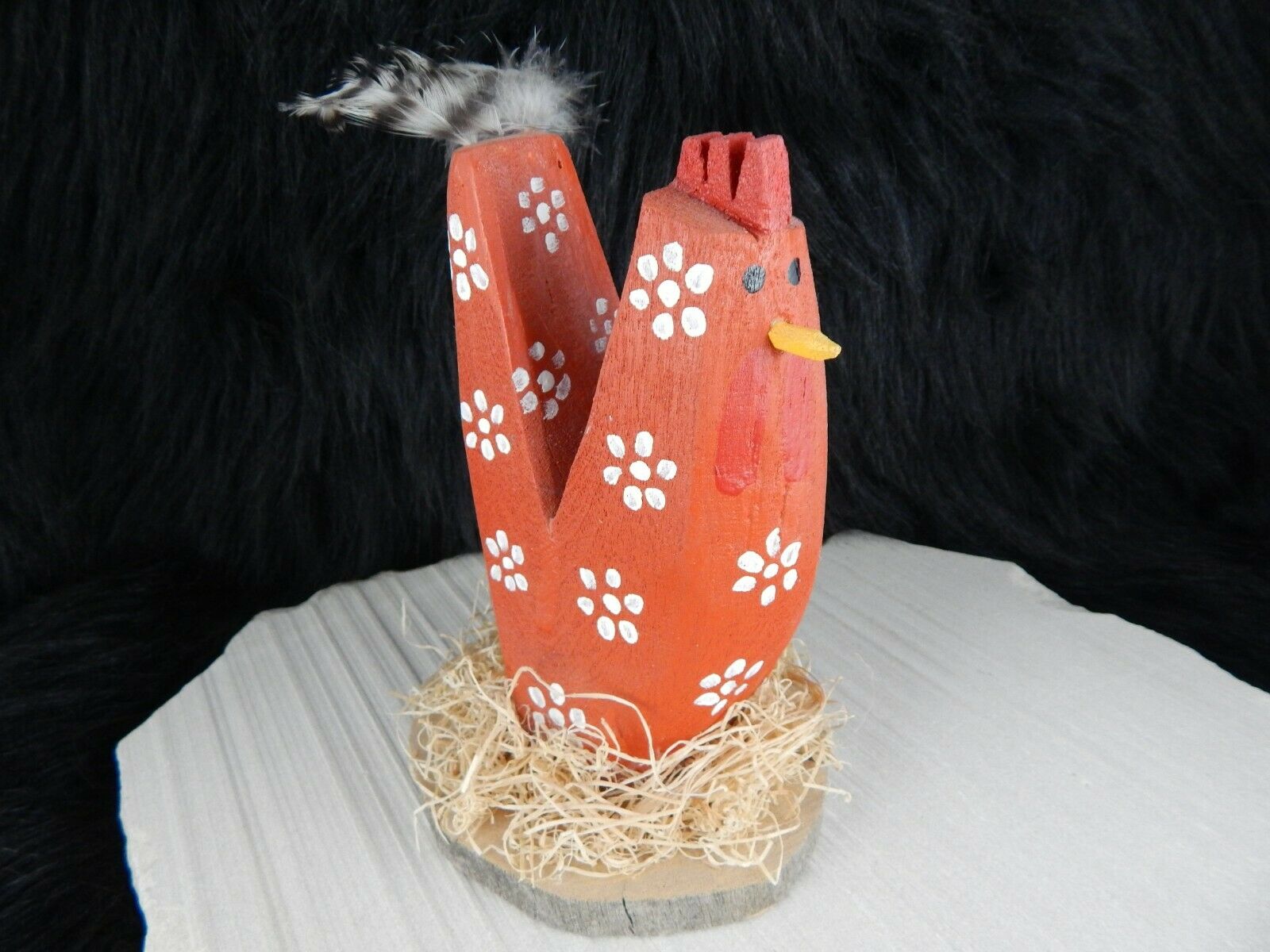 Navajo Nesting Chicken Folk Art - I.S. Yaz - Native American - High Lonesome Trading