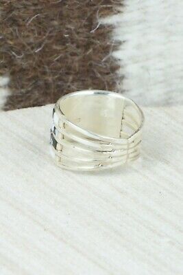 White Buffalo & Sterling Silver Ring - Claresse Kylestewa - Size 7.5