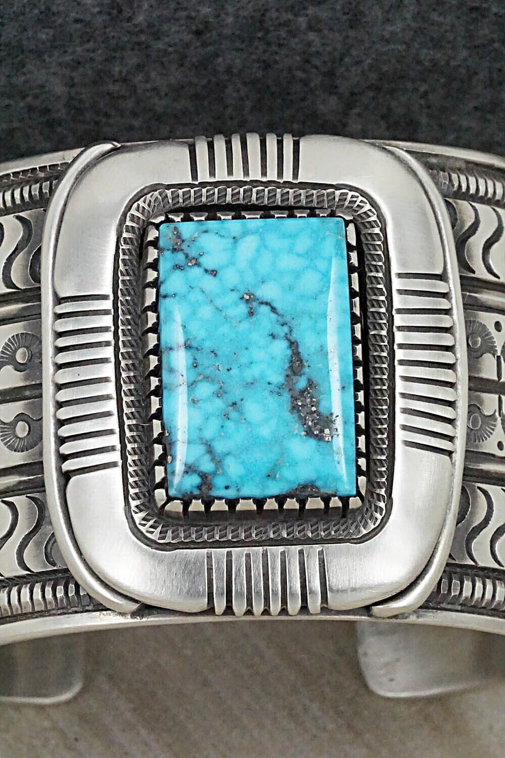 Turquoise and Sterling Silver Bracelet - Calvin Martinez