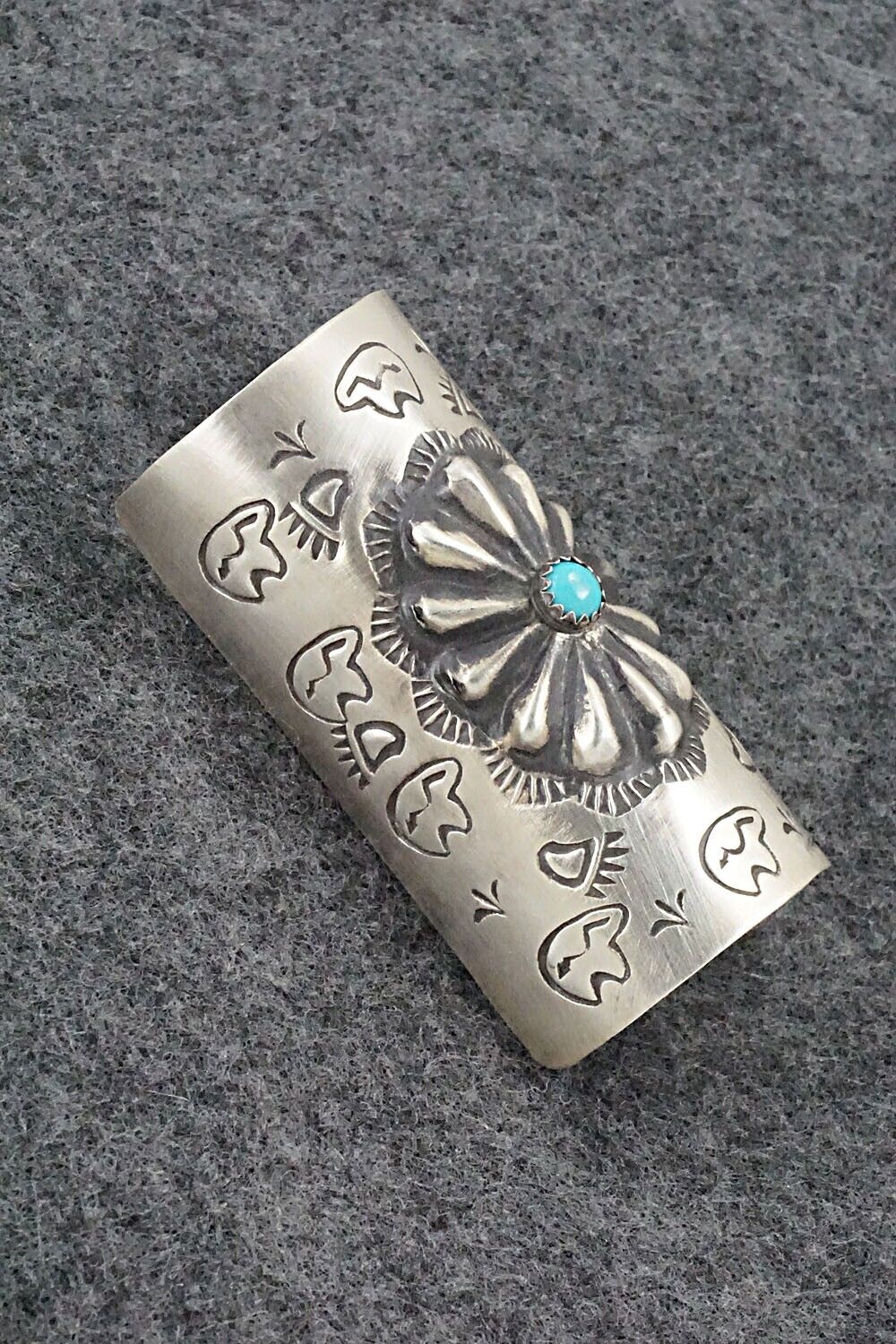 Turquoise & Sterling Silver Hair Pin - Arlene Soce