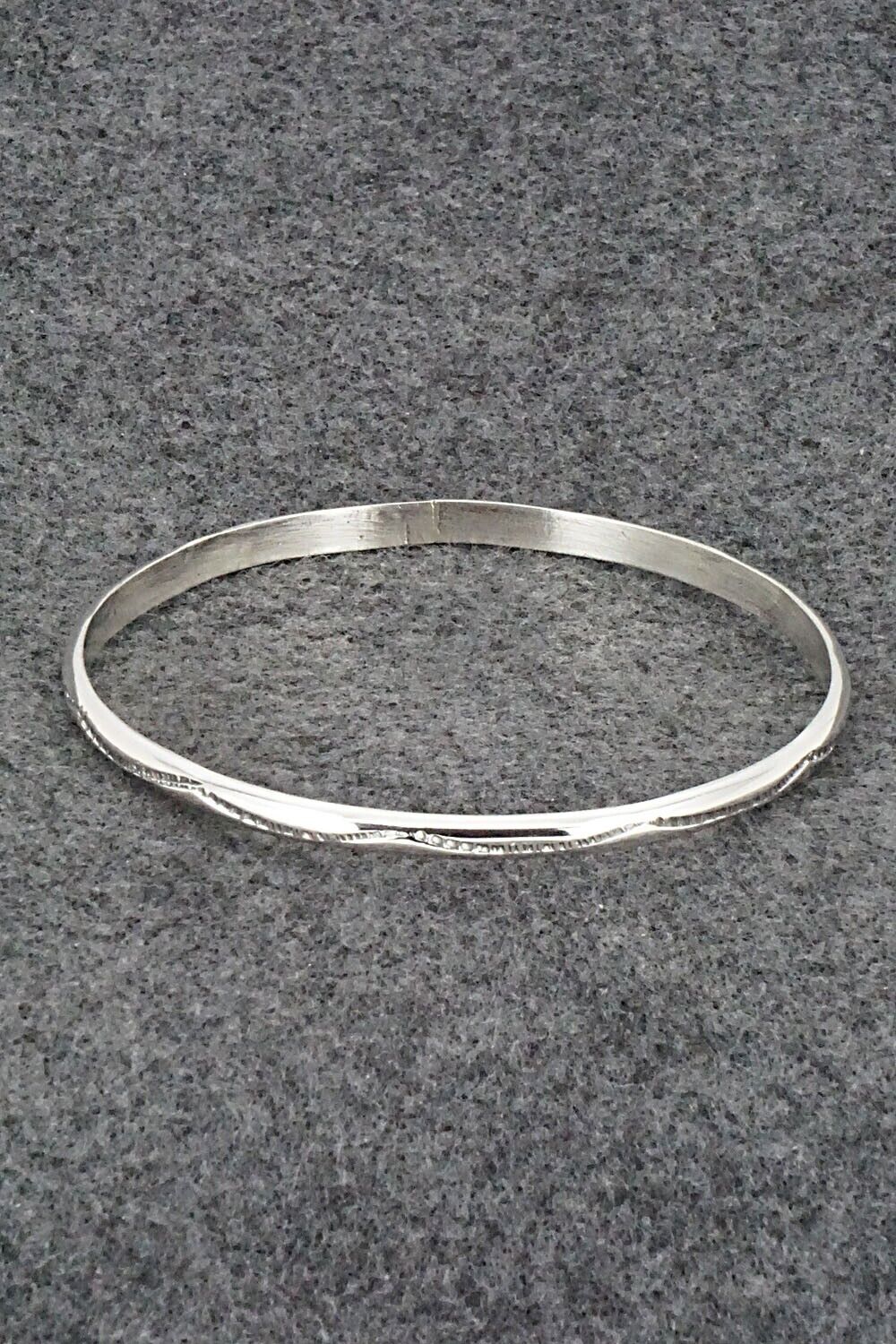 Sterling Silver Bangle Bracelet - Elaine Tahe