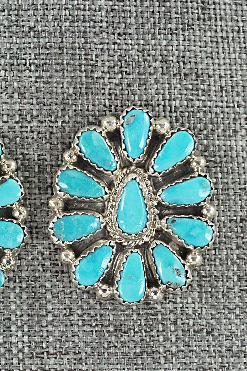 Turquoise & Sterling Silver Earrings - Alicia Wilson