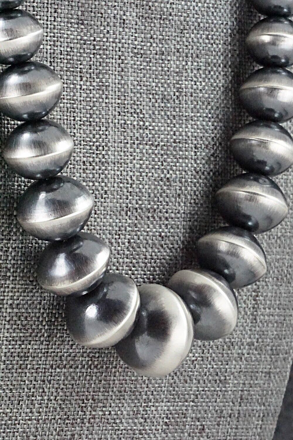 Navajo Pearl Sterling Silver Necklace Set - Preston Haley