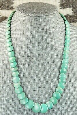 Turquoise & Sterling Silver Necklace - Navajo
