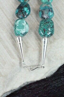 Turquoise & Sterling Silver Necklace - Navajo