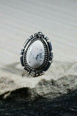 Navajo Magnesite and Sterling Silver Ring - Daniel Benally - Size 7.75 - High Lonesome Trading