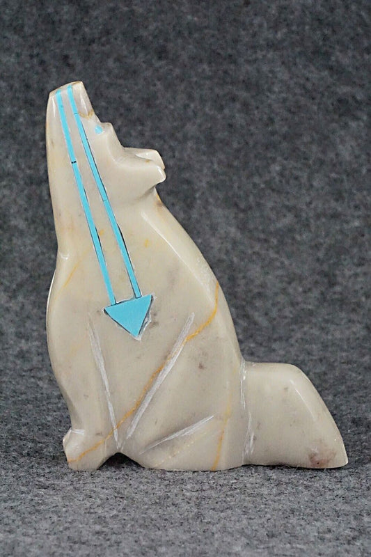 Wolf Zuni Fetish Carving - Rodney Laiwakete