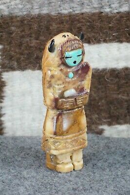 Buffalo Dancer Zuni Fetish Carving - Faye Quandelacy