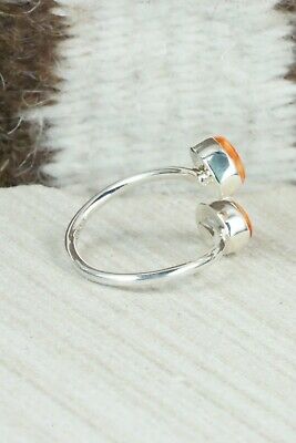 Spiny Oyster & Sterling Silver Ring - Lyle Piaso - Size 9