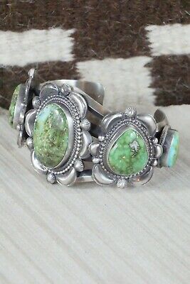 Navajo Turquoise & Sterling Silver Bracelet - Tom Lewis