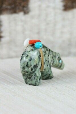 Bear Zuni Fetish Carving - Fernando Laiwakete - High Lonesome Trading