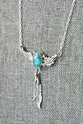 Navajo Turquoise and Sterling Silver Necklace - Roger Pino