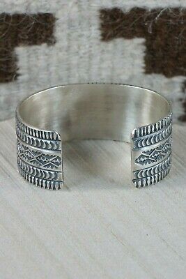 Navajo Sterling Silver Bracelet - Leonard Maloney - High Lonesome Trading