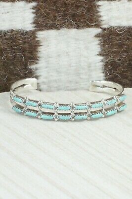 Turquoise & Sterling Silver Bracelet - Murray Hannaweeka