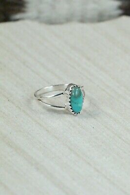 Turquoise and Sterling Silver Ring - Robert Martinez - Size 6