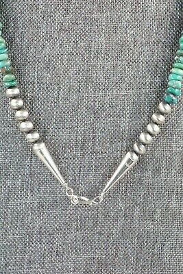 Turquoise & Sterling Silver Necklace - Navajo