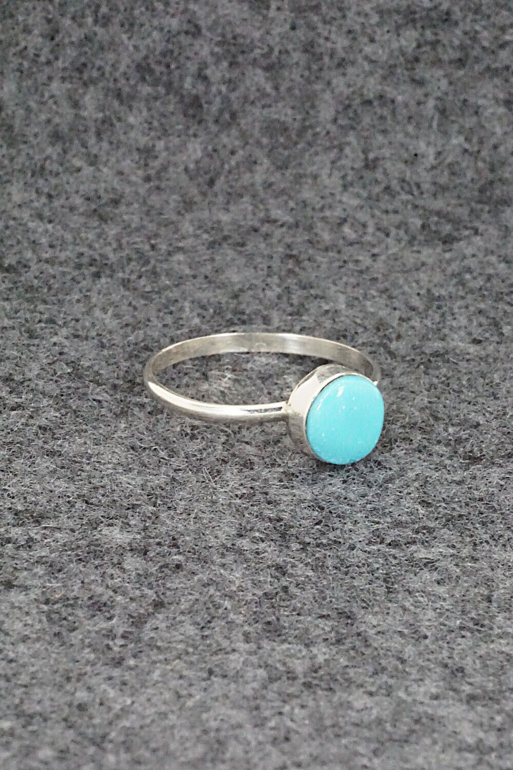 Turquoise & Sterling Silver Ring - Trista Slow - Size 6.25