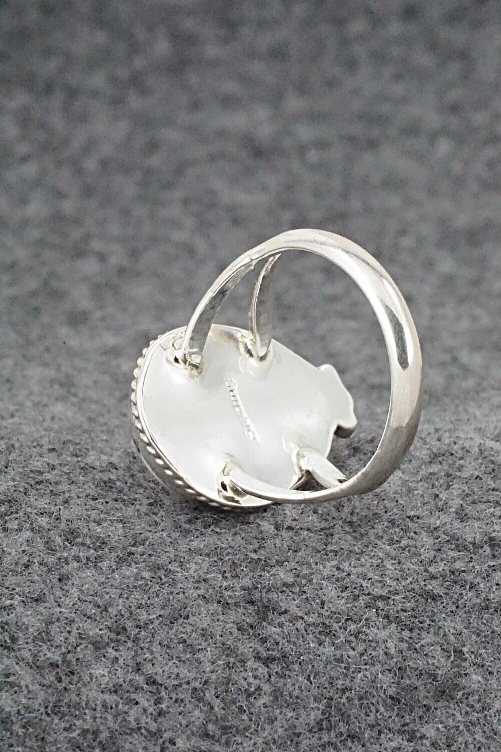 White Buffalo & Sterling Silver Ring - Benjamin Martinez - Size 9.25