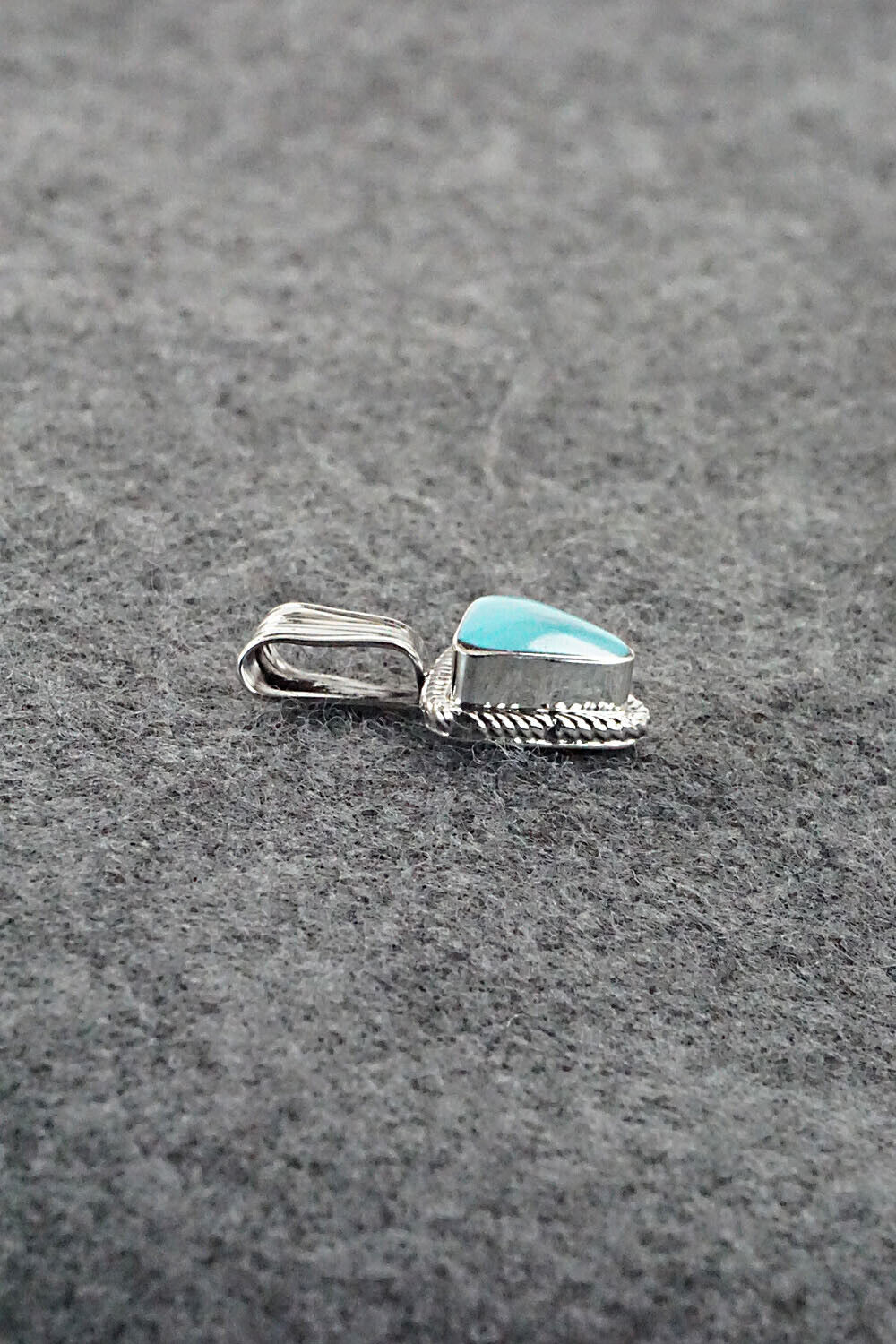 Turquoise and Sterling Silver Pendant - Sadie Jim