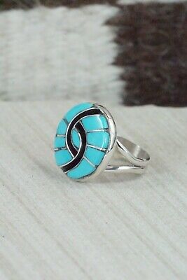 Turquoise & Sterling Silver Ring - Amy Wesley - Size 6