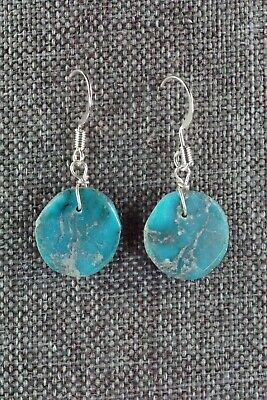 Turquoise & Sterling Silver Earrings - Joann Garcia - Santo Domingo