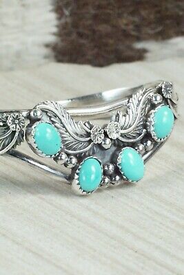 Turquoise & Sterling Silver Bracelet - Roberta Begay
