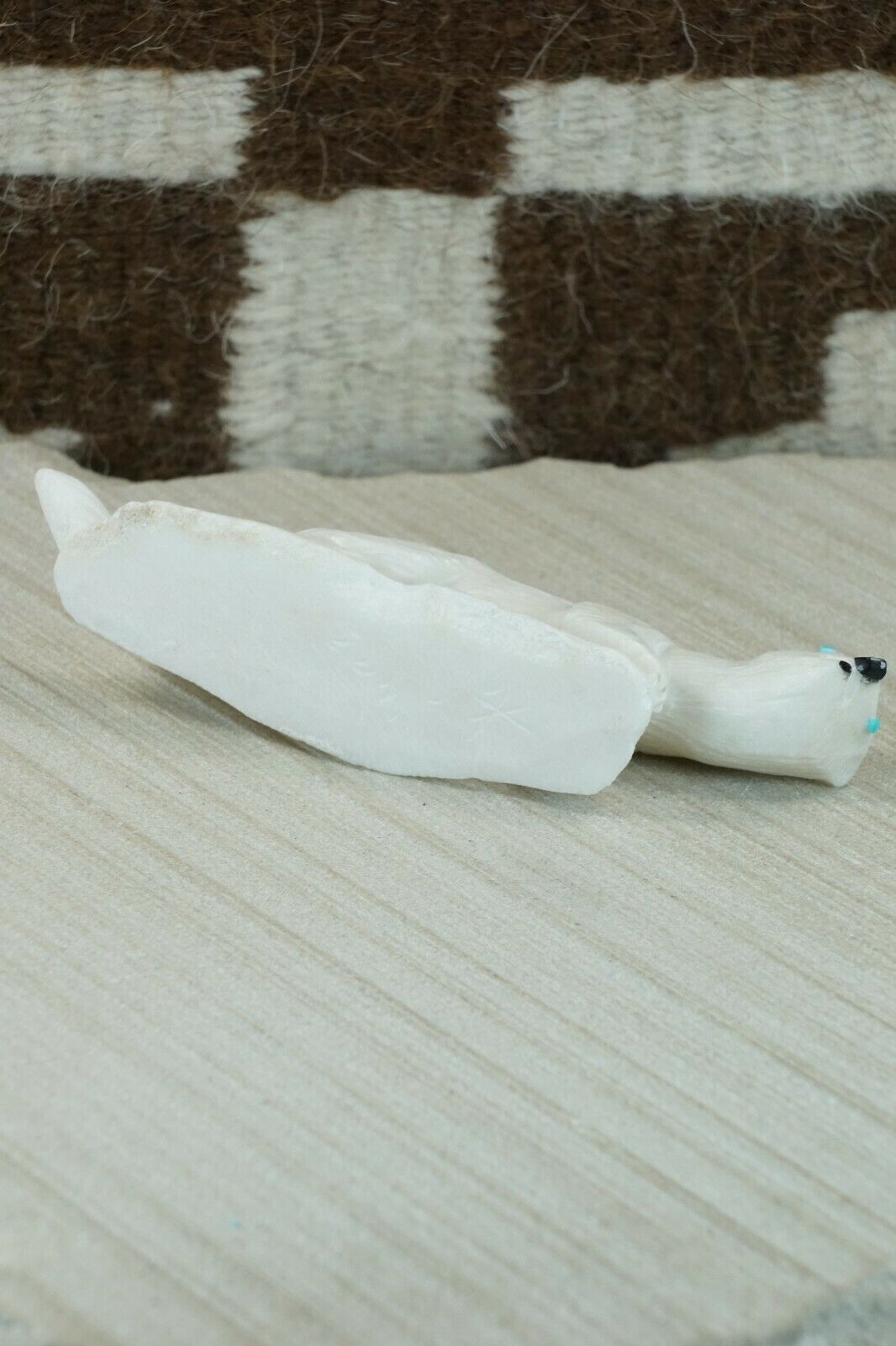 Mink Zuni Fetish Carving - Derrick Kaamasee