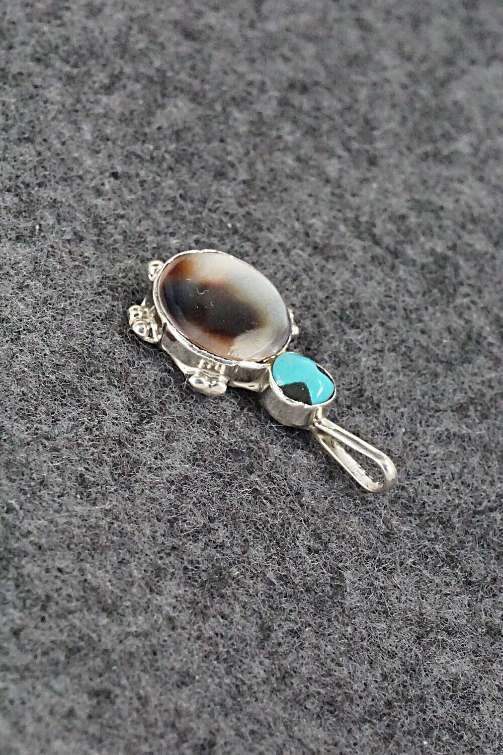 Multi Stone & Sterling Silver Pendant - Kathryn Qualo