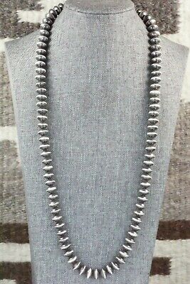 Sterling Silver Navajo Pearl Necklace - Sylvia Largo