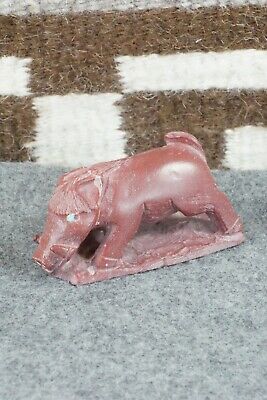 Boar Zuni Fetish Carving - Derrick Kaamasee