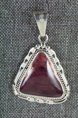 Spiny Oyster and Sterling Silver Pendant - Samuel Yellowhair