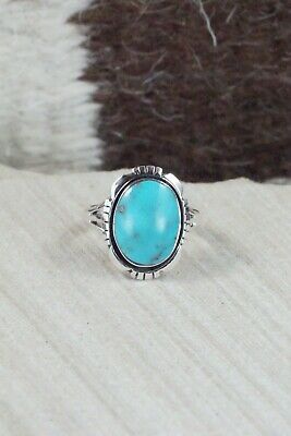 Turquoise & Sterling Silver Ring - Amos Begay - Size 6.5