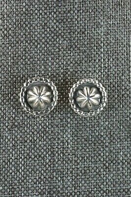 Navajo Sterling Silver Earrings - Etta Larry