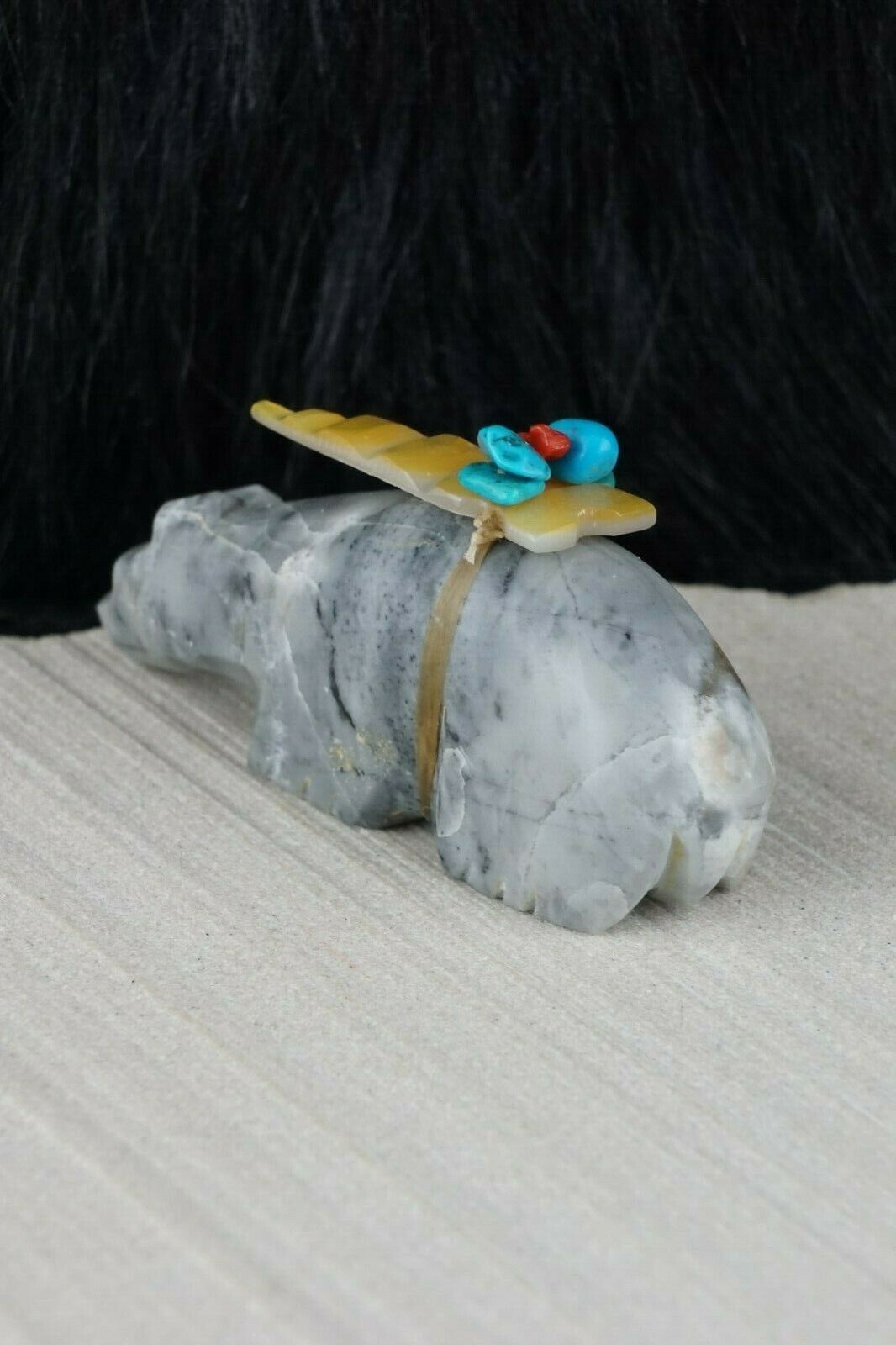 Bear Zuni Fetish Carving - Joshua Leki - High Lonesome Trading